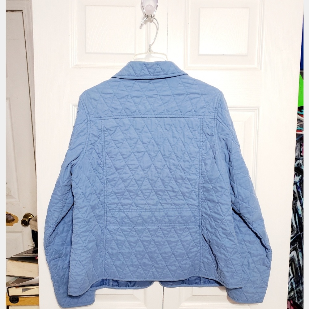 L.L.Bean Blue Quilted Jacket - Picture 2 of 2